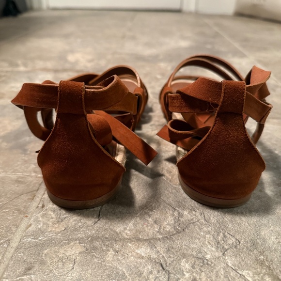 Miu Miu Brown Suede Espadrille Sandals - Picture 3 of 5